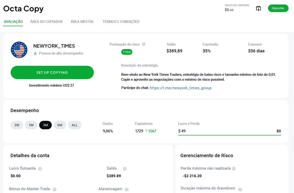 octa copy trading