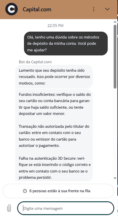 capital.com suporte