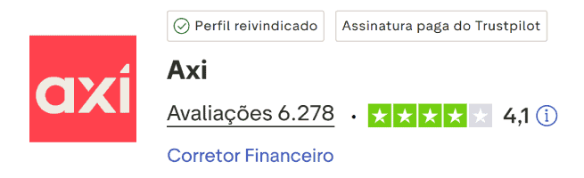 Axi TrustPilot