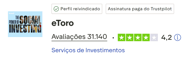 eToro TrustPilot