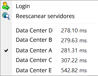 status de conexão