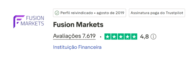 Fusion Markets Trustpilot
