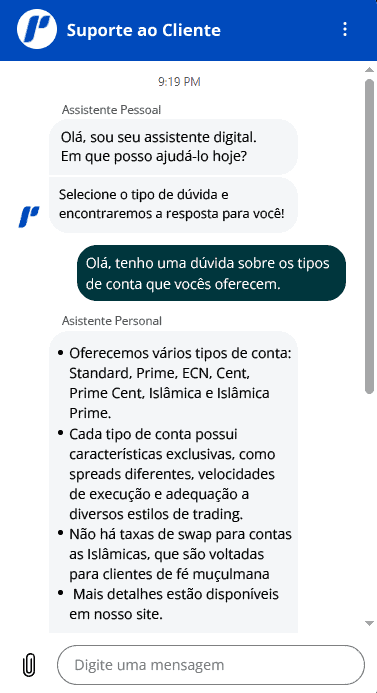 puprime suporte ao cliente